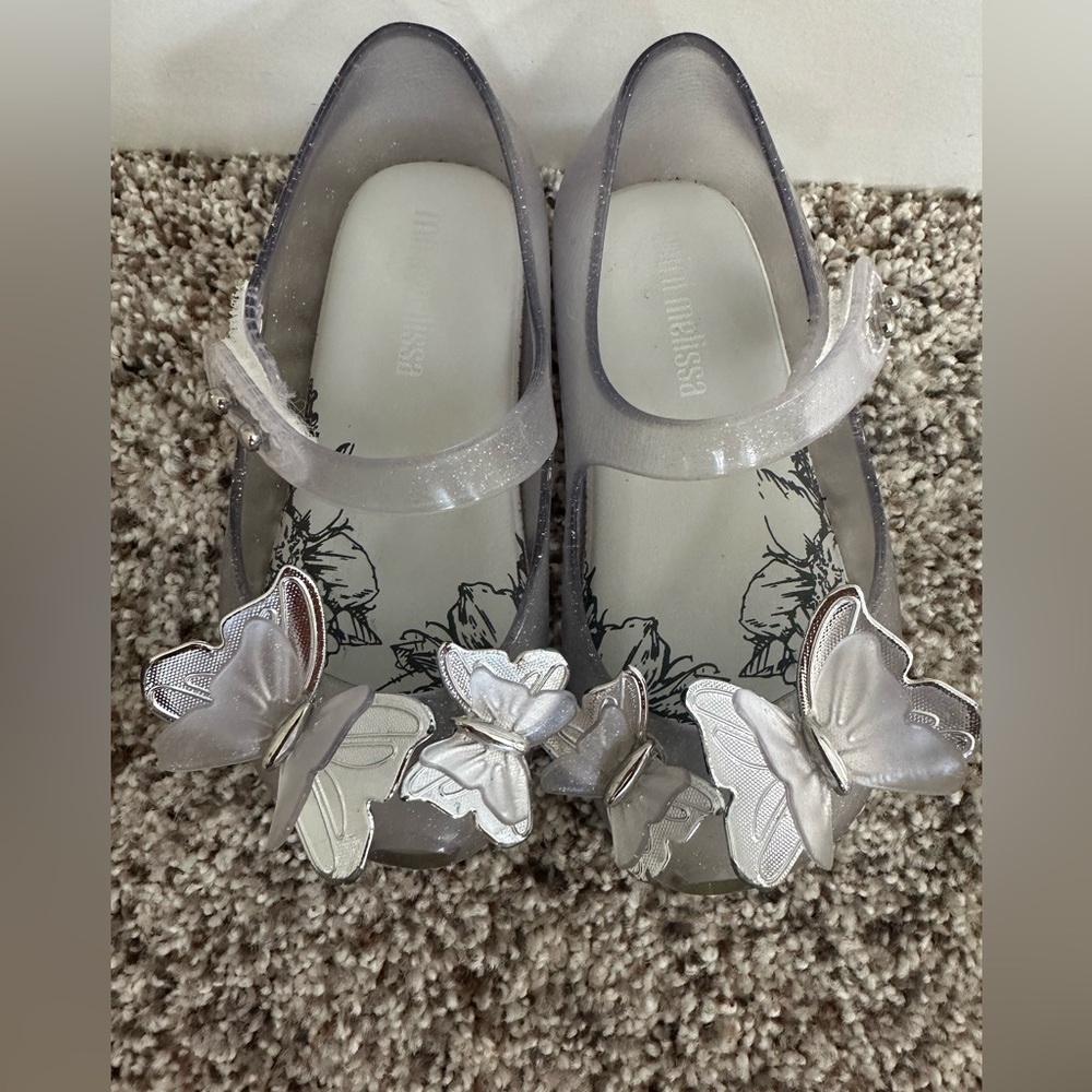 Mini Melissa Glitter Butterly Shoe